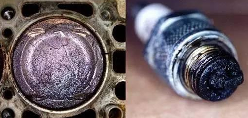 利用CIE汽车内窥镜观测到的发动机内部积碳情况